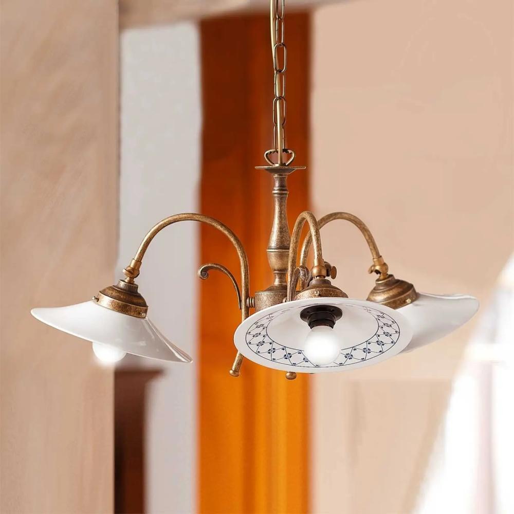 mediteransky medeny lustre malovana keramika rustikalna klasicka jedalen stol osvetlenie lampa plafon nastavitelny rekreacny byt obyvacka spalna starobyla antikovana vzor lameridiana lampy dizajn.jpg